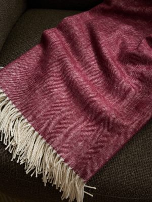 Bamboo Herringbone Tassel Throw - Last Chance