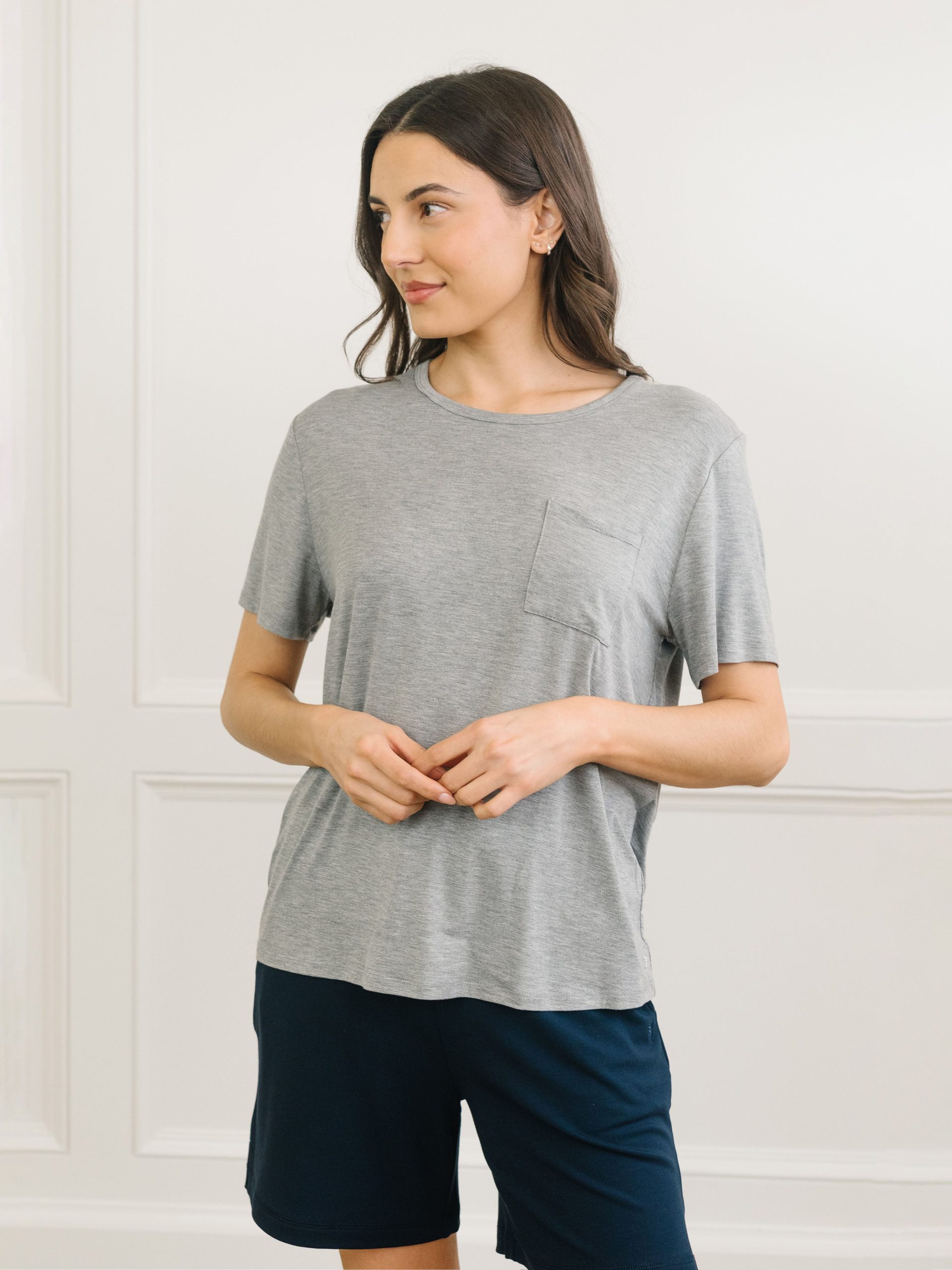 Women's Bamboo Stretch-Knit Lounge Tee - Image 22
