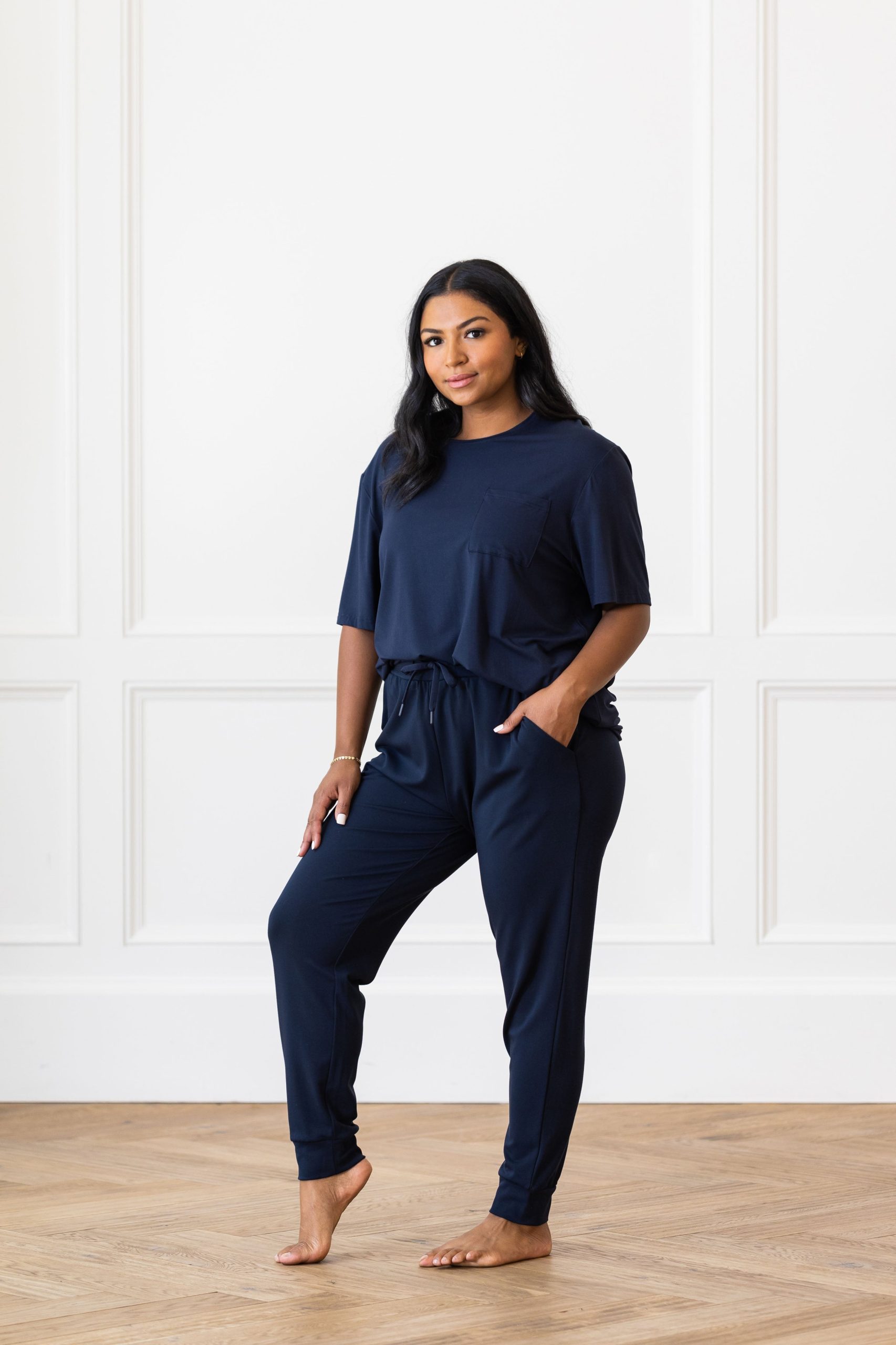 Women's Bamboo Stretch-Knit Lounge Tee - Image 30