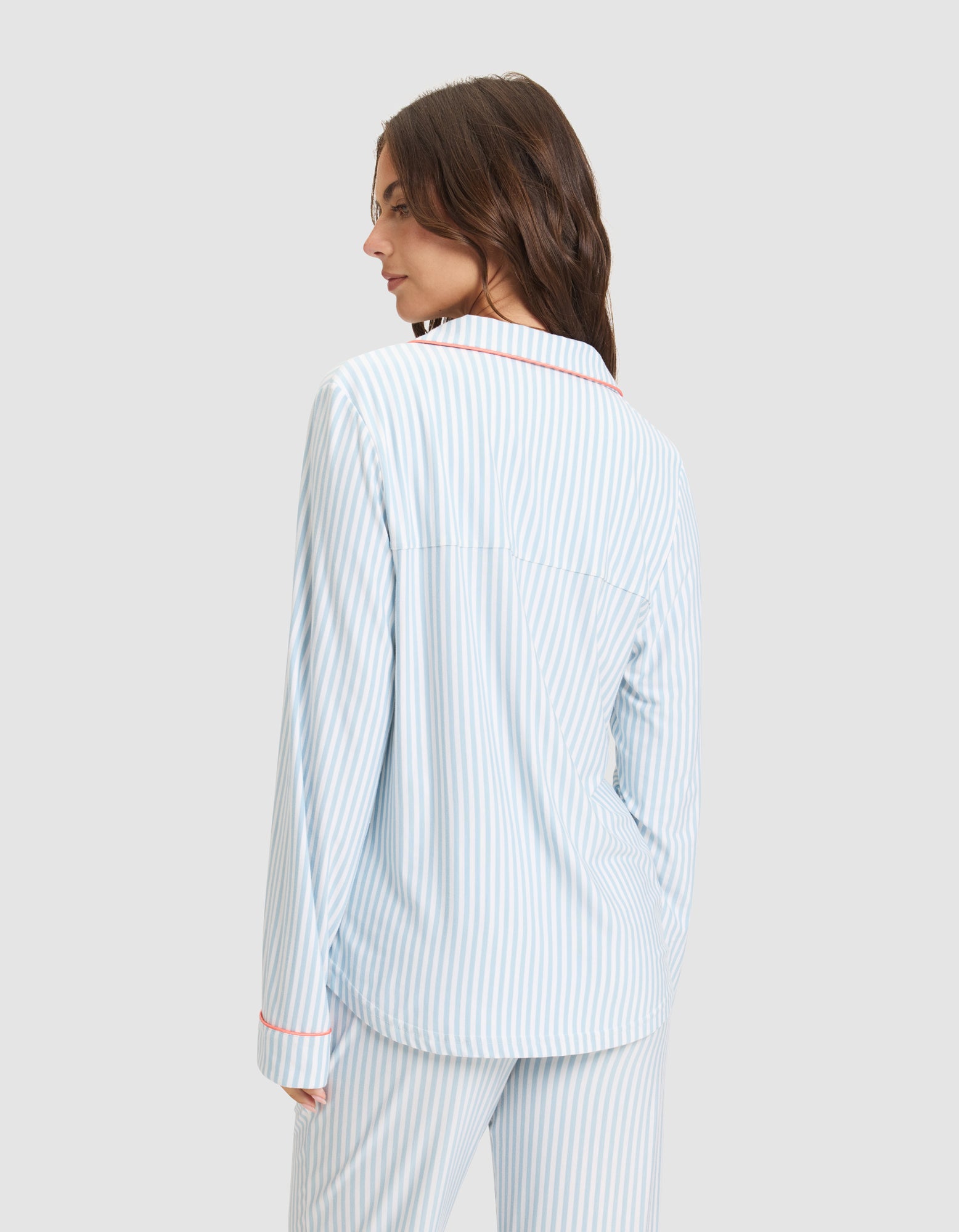 Women's Bamboo Stretch-Knit Long Sleeve Pajama Top - Image 33