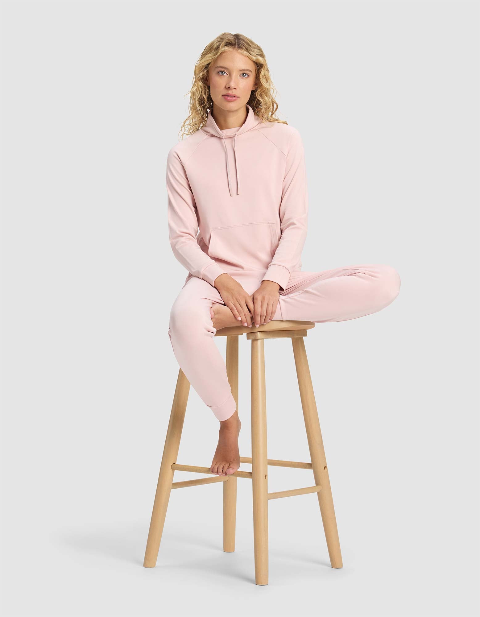Women's Brushed Bamboo Mock Neck & Jogger Set - Image 8