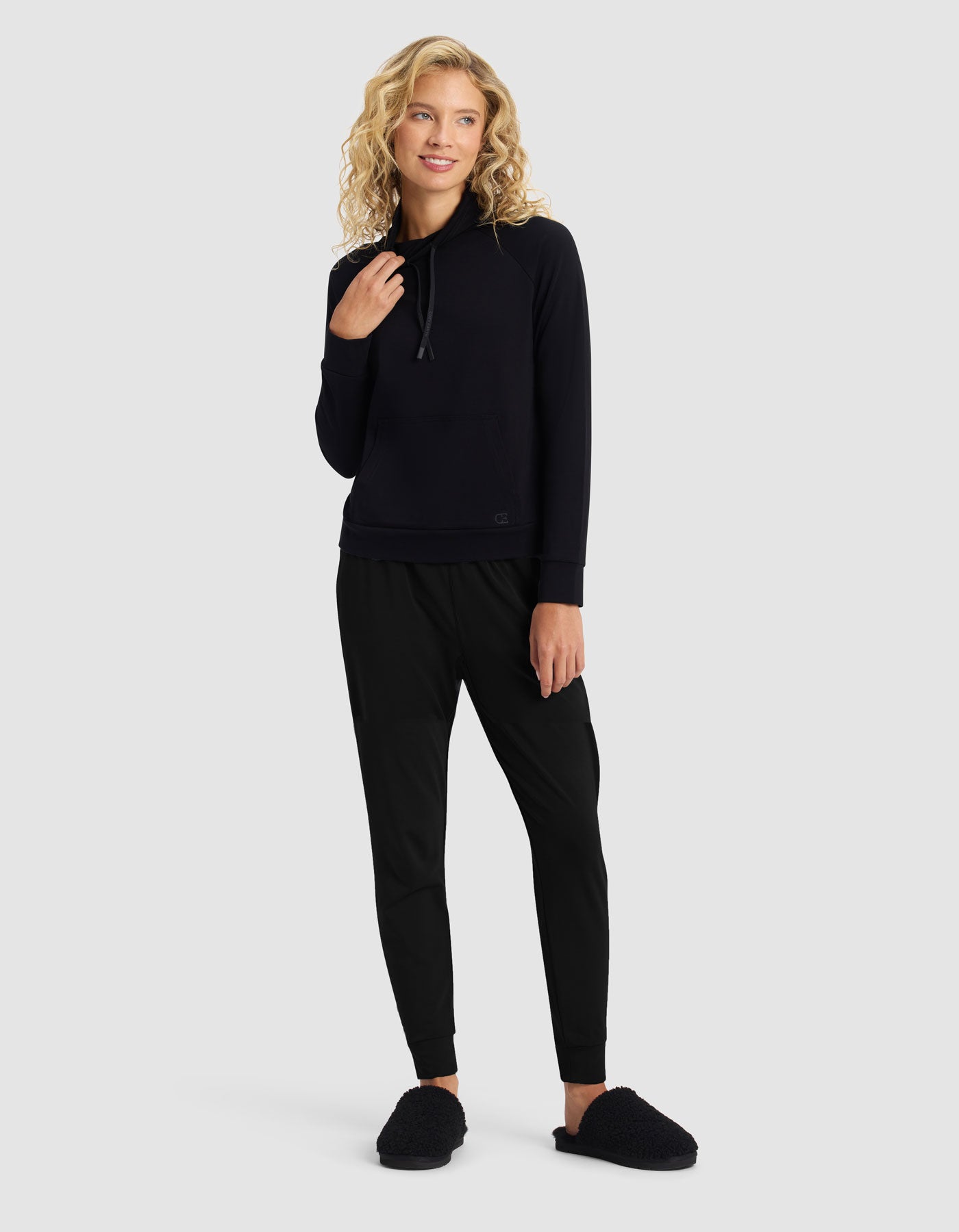 Women's Brushed Bamboo Mock Neck & Jogger Set