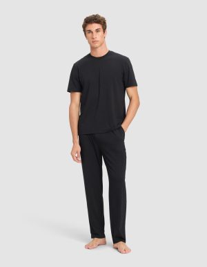 Men's First Layer Pajama Short Sleeve Tee & Pant Set