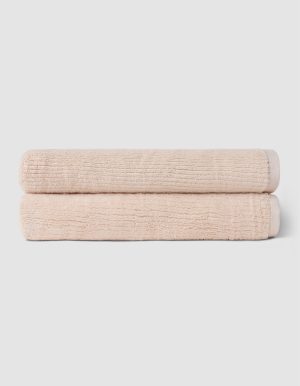 Ribbed Terry Bath Towels