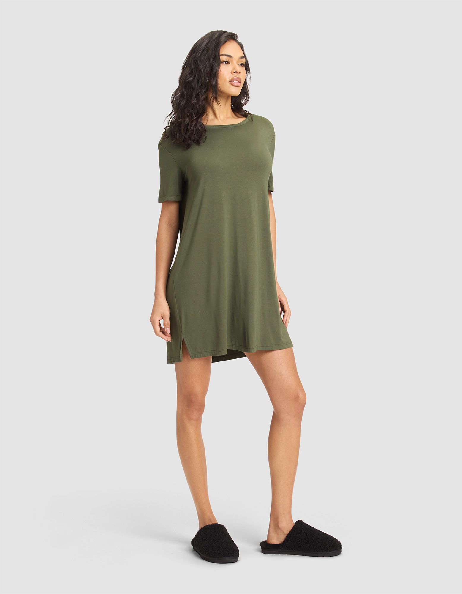 Women's Bamboo Stretch-Knit Sleep Dress - Image 3