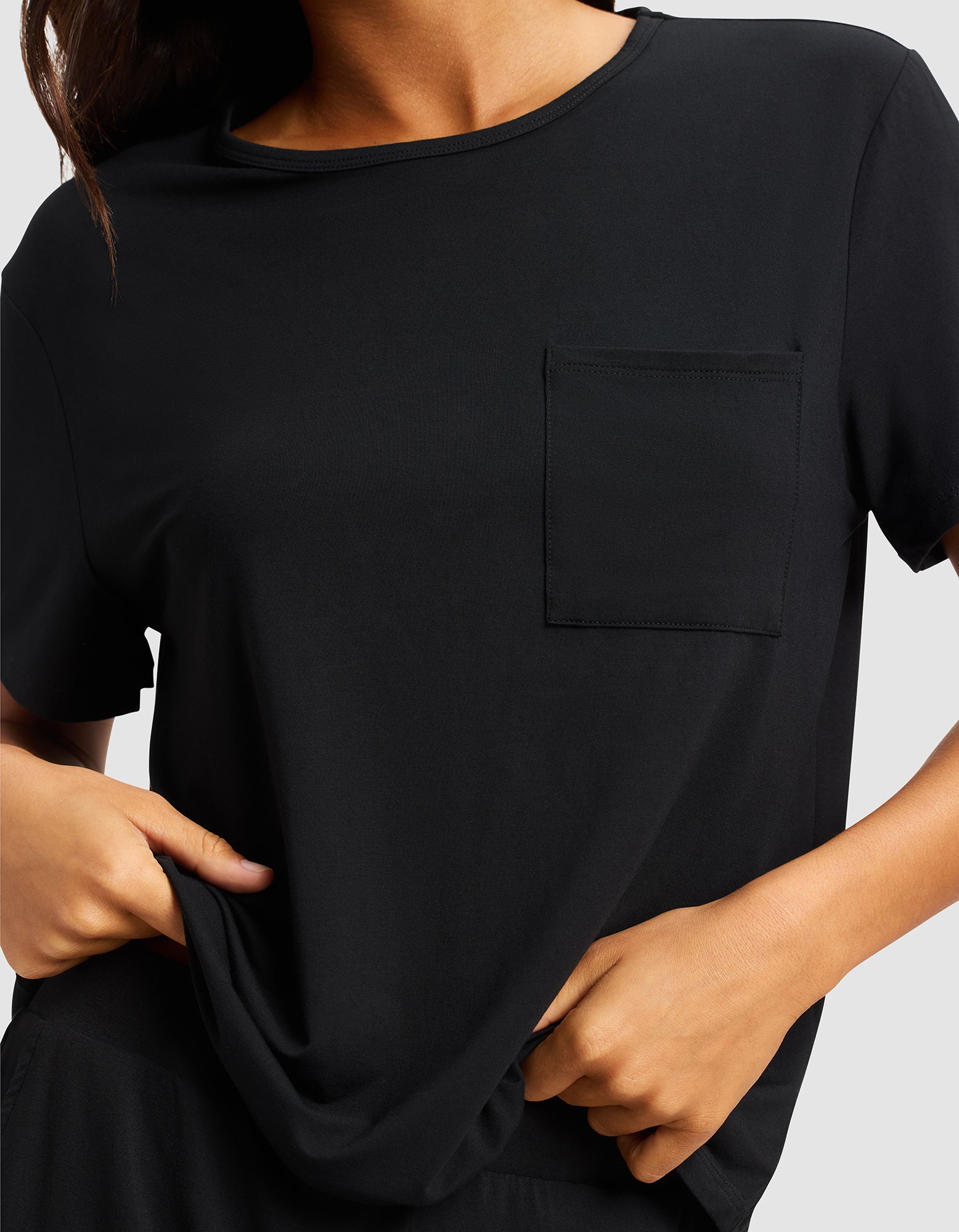 Women's Bamboo Stretch-Knit Lounge Tee - Image 12