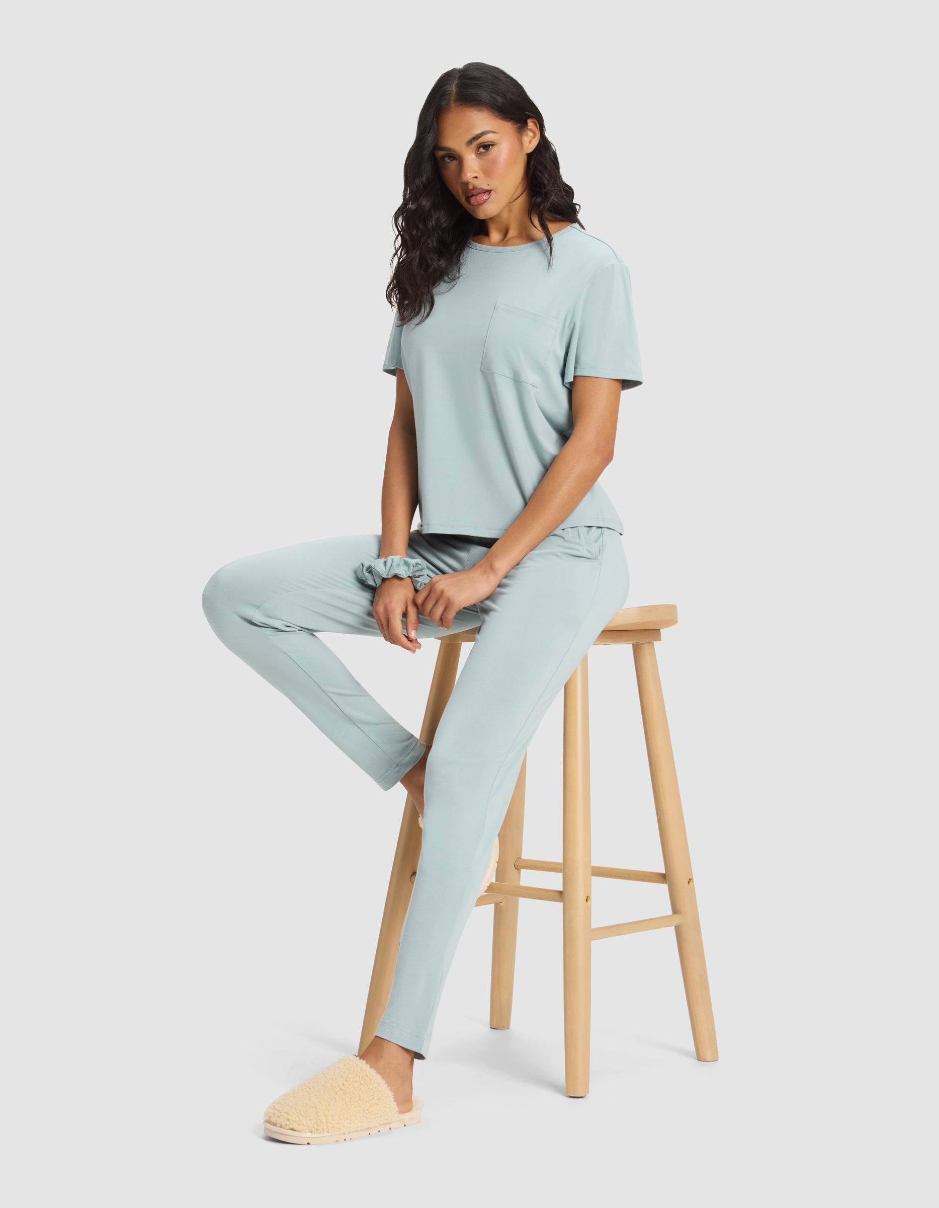 Women's Bamboo Stretch-Knit Lounge Tee - Image 3